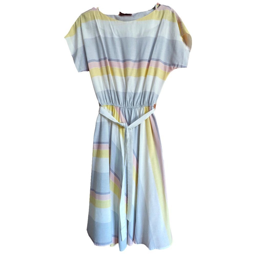Vintage Pastel Striped Dress